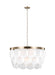 Myhouse Lighting Visual Comfort Studio - 5202508EN-848 - Eight Light Pendant - Mellita - Satin Brass