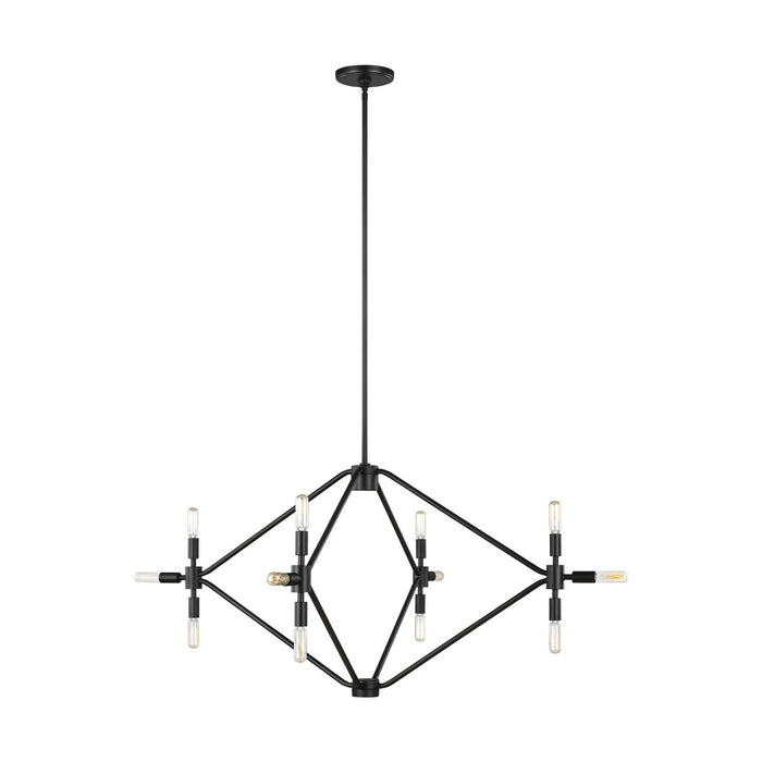 Myhouse Lighting Visual Comfort Studio - 5206712-112 - 12 Light Chandelier - Wyn - Midnight Black