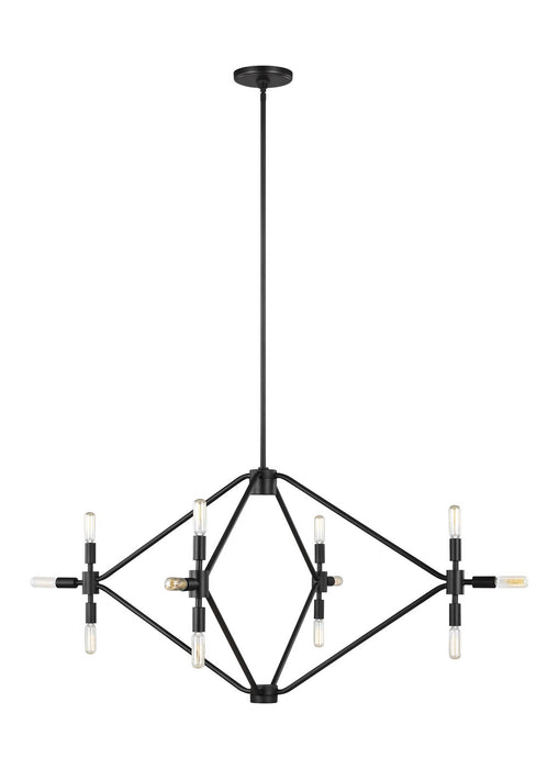 Myhouse Lighting Visual Comfort Studio - 5206712EN-112 - 12 Light Chandelier - Wyn - Midnight Black