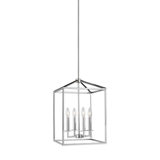 Myhouse Lighting Generation Lighting - 5215004-05 - Four Light Hall / Foyer Pendant - Perryton - Chrome