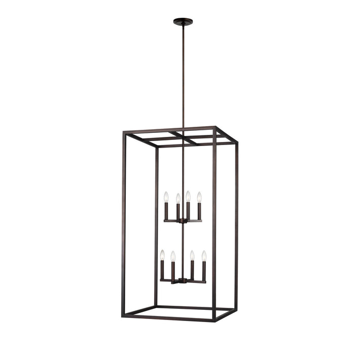 Myhouse Lighting Generation Lighting - 5234508-710 - Eight Light Hall / Foyer Pendant - Moffet Street - Bronze