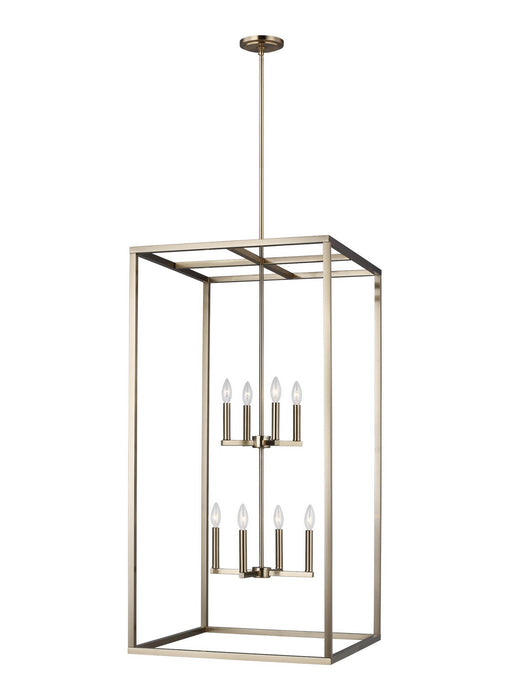 Myhouse Lighting Generation Lighting - 5234508-848 - Eight Light Hall / Foyer Pendant - Moffet Street - Satin Brass