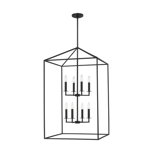 Myhouse Lighting Generation Lighting - 5315008-112 - Eight Light Hall / Foyer - Perryton - Midnight Black