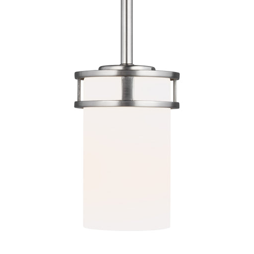 Myhouse Lighting Generation Lighting - 6121601-962 - One Light Mini-Pendant - Robie - Brushed Nickel