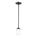 Myhouse Lighting Generation Lighting - 6130701-112 - One Light Mini-Pendant - Kemal - Midnight Black