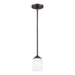 Myhouse Lighting Generation Lighting - 6130701-710 - One Light Mini-Pendant - Kemal - Bronze