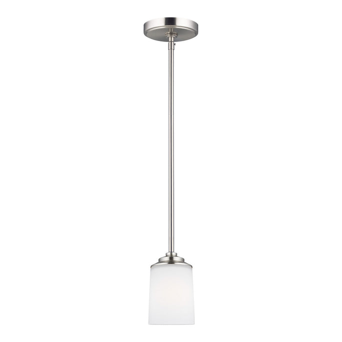 Myhouse Lighting Generation Lighting - 6130701-962 - One Light Mini-Pendant - Kemal - Brushed Nickel