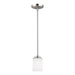 Myhouse Lighting Generation Lighting - 6130701-962 - One Light Mini-Pendant - Kemal - Brushed Nickel