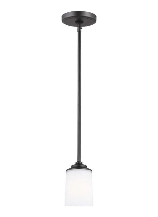 Myhouse Lighting Generation Lighting - 6130701EN3-112 - One Light Mini-Pendant - Kemal - Midnight Black