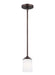 Myhouse Lighting Generation Lighting - 6130701EN3-710 - One Light Mini-Pendant - Kemal - Bronze