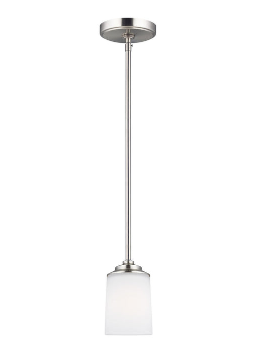 Myhouse Lighting Generation Lighting - 6130701EN3-962 - One Light Mini-Pendant - Kemal - Brushed Nickel