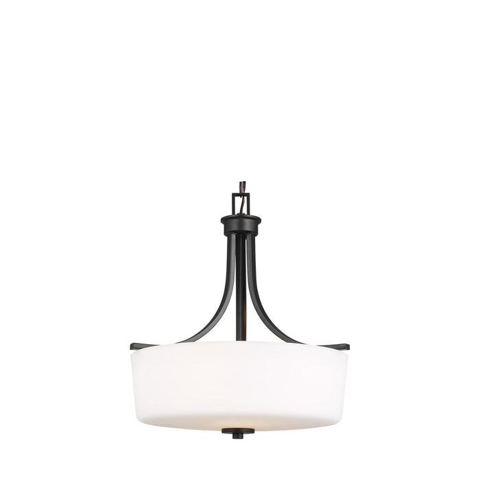 Myhouse Lighting Generation Lighting - 6528803-112 - Three Light Pendant - Kemal - Midnight Black