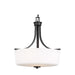 Myhouse Lighting Generation Lighting - 6528803-112 - Three Light Pendant - Kemal - Midnight Black