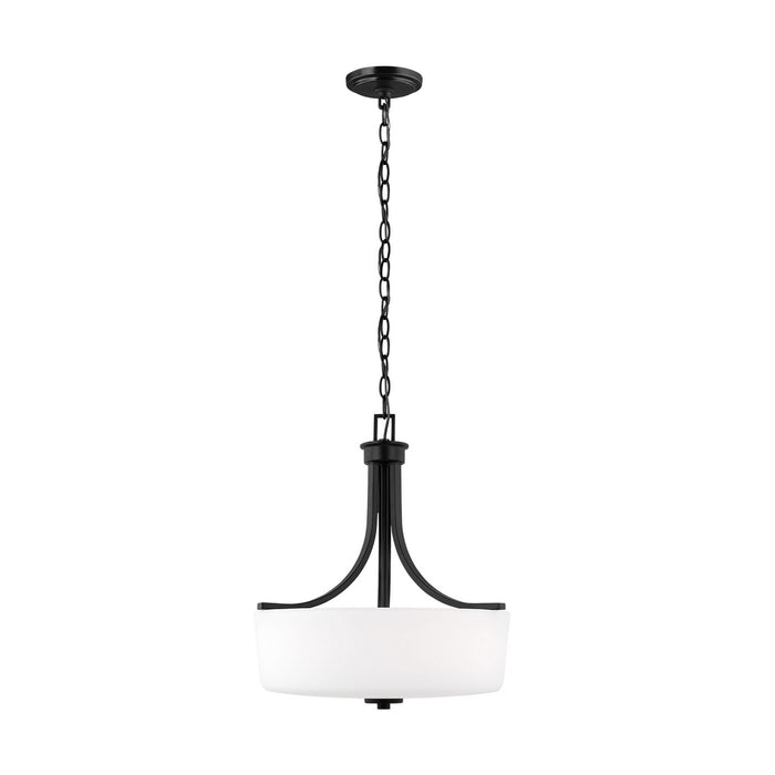 Myhouse Lighting Generation Lighting - 6528803-112 - Three Light Pendant - Kemal - Midnight Black