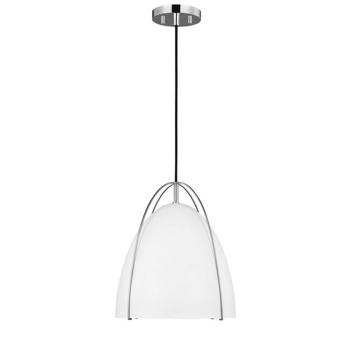 Myhouse Lighting Visual Comfort Studio - 6551801-05 - One Light Pendant - Norman - Chrome