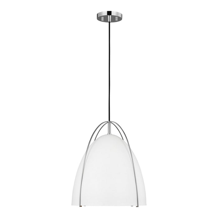 Myhouse Lighting Visual Comfort Studio - 6551801EN3-05 - One Light Pendant - Norman - Chrome