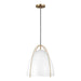 Myhouse Lighting Visual Comfort Studio - 6551801EN3-848 - One Light Pendant - Norman - Satin Brass