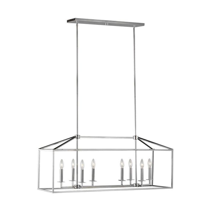 Myhouse Lighting Generation Lighting - 6615008-05 - Eight Light Island Pendant - Perryton - Chrome