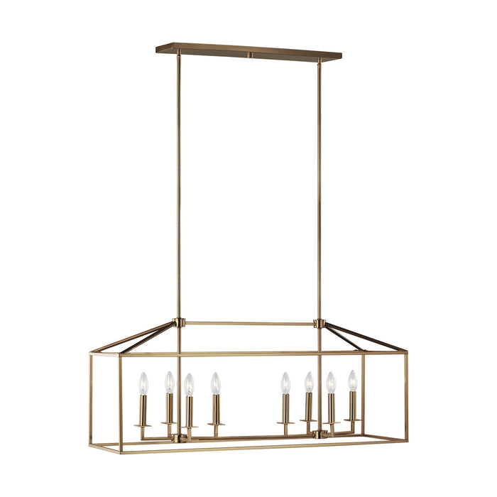 Myhouse Lighting Generation Lighting - 6615008-848 - Eight Light Island Pendant - Perryton - Satin Brass