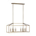 Myhouse Lighting Generation Lighting - 6615008-848 - Eight Light Island Pendant - Perryton - Satin Brass