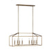 Myhouse Lighting Generation Lighting - 6615008EN-848 - Eight Light Island Pendant - Perryton - Satin Brass