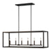 Myhouse Lighting Generation Lighting - 6634506-710 - Six Light Island Pendant - Moffet Street - Bronze