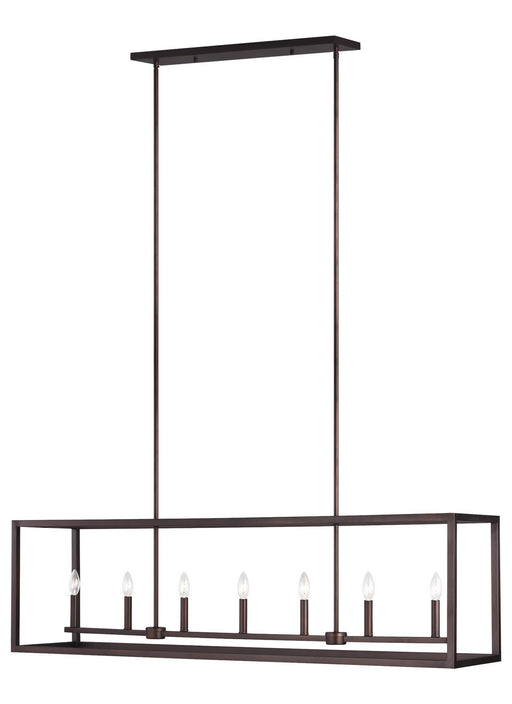 Myhouse Lighting Generation Lighting - 6634507-710 - Seven Light Island Pendant - Moffet Street - Bronze