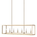 Myhouse Lighting Generation Lighting - 6634507-848 - Seven Light Island Pendant - Moffet Street - Satin Brass