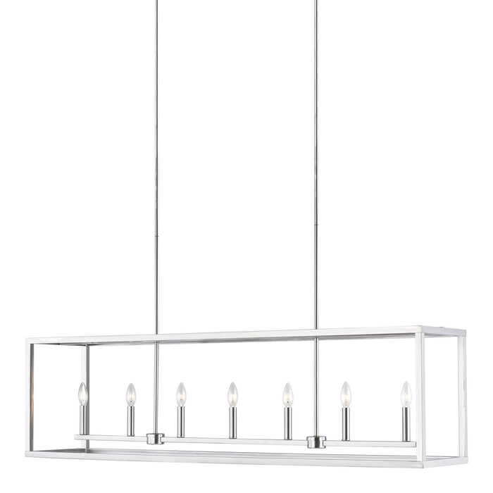 Myhouse Lighting Generation Lighting - 6634507-962 - Seven Light Island Pendant - Moffet Street - Brushed Nickel