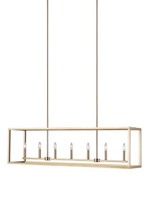 Myhouse Lighting Generation Lighting - 6634507EN-848 - Seven Light Island Pendant - Moffet Street - Satin Brass