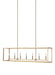 Myhouse Lighting Generation Lighting - 6634507EN-848 - Seven Light Island Pendant - Moffet Street - Satin Brass