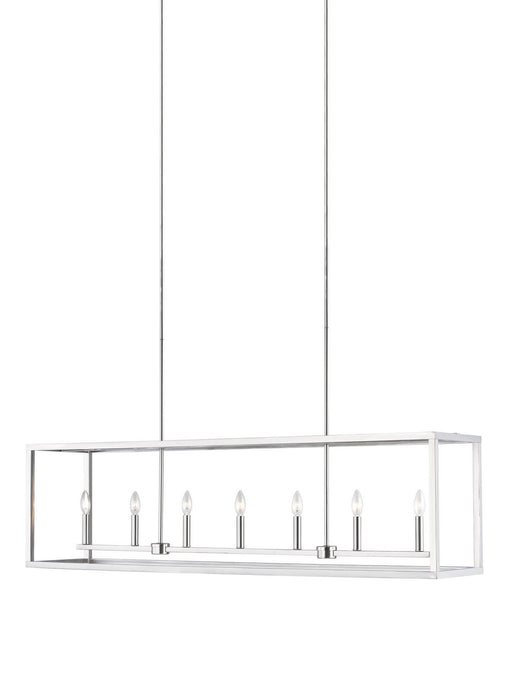 Myhouse Lighting Generation Lighting - 6634507EN-962 - Seven Light Island Pendant - Moffet Street - Brushed Nickel