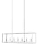 Myhouse Lighting Generation Lighting - 6634507EN-962 - Seven Light Island Pendant - Moffet Street - Brushed Nickel