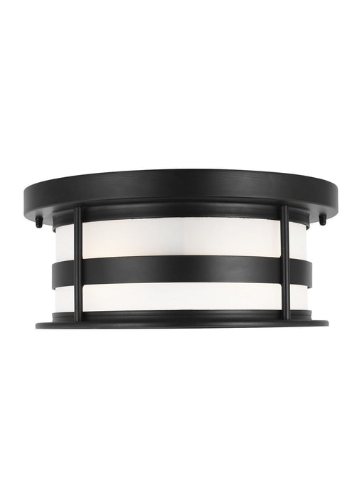 Myhouse Lighting Generation Lighting - 7890902EN3-12 - Two Light Outdoor Flush Mount - Wilburn - Black