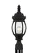 Myhouse Lighting Generation Lighting - 82202-12 - One Light Outdoor Post Lantern - Wynfield - Black