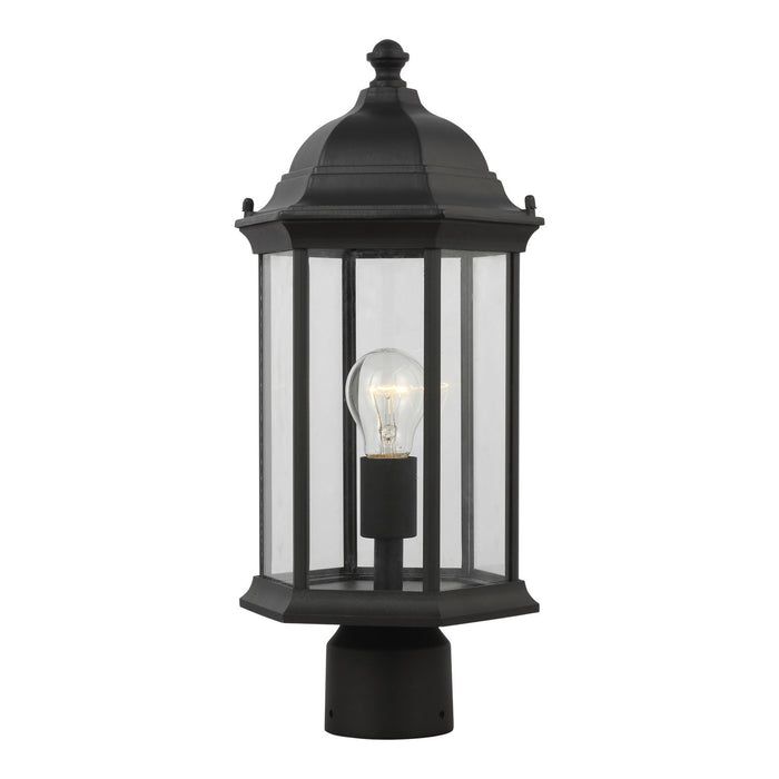 Myhouse Lighting Generation Lighting - 8238601-12 - One Light Outdoor Post Lantern - Sevier - Black