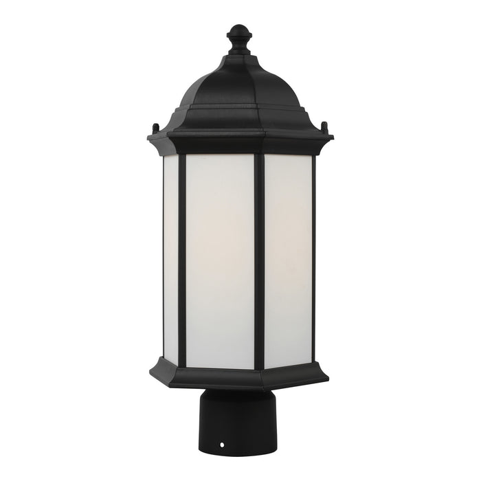 Myhouse Lighting Generation Lighting - 8238651-12 - One Light Outdoor Post Lantern - Sevier - Black