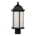 Myhouse Lighting Generation Lighting - 8238651-12 - One Light Outdoor Post Lantern - Sevier - Black