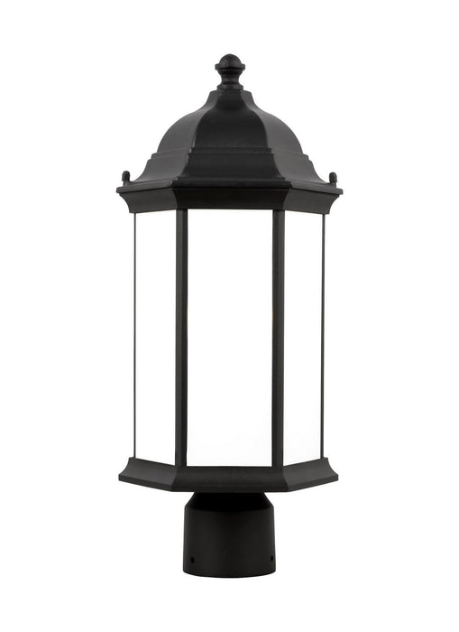 Myhouse Lighting Generation Lighting - 8238651-12 - One Light Outdoor Post Lantern - Sevier - Black