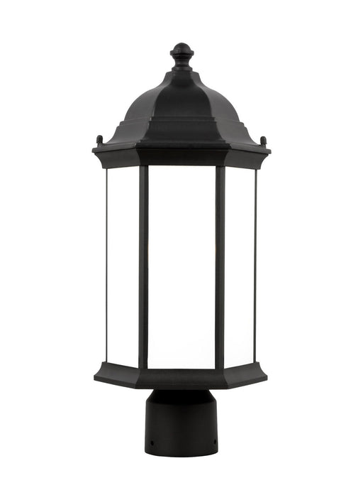 Myhouse Lighting Generation Lighting - 8238651-12 - One Light Outdoor Post Lantern - Sevier - Black