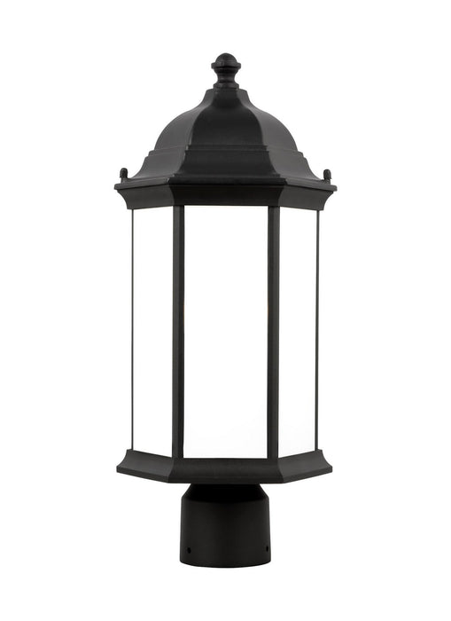 Myhouse Lighting Generation Lighting - 8238651EN3-12 - One Light Outdoor Post Lantern - Sevier - Black