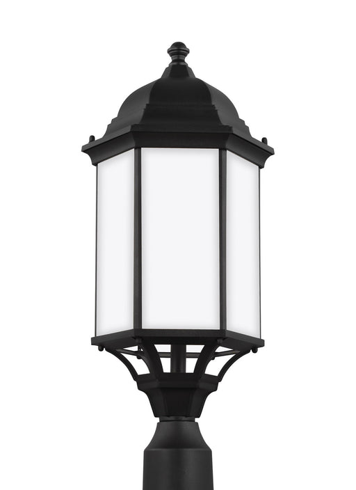 Myhouse Lighting Generation Lighting - 8238751-12 - One Light Outdoor Post Lantern - Sevier - Black