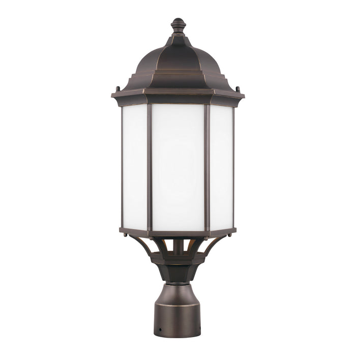 Myhouse Lighting Generation Lighting - 8238751-71 - One Light Outdoor Post Lantern - Sevier - Antique Bronze