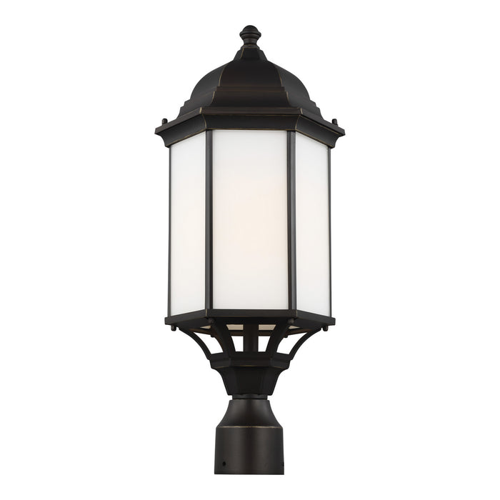 Myhouse Lighting Generation Lighting - 8238751-71 - One Light Outdoor Post Lantern - Sevier - Antique Bronze