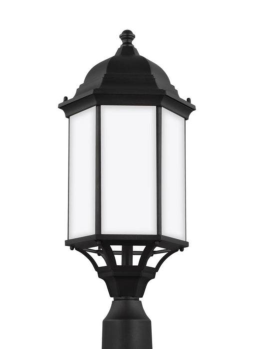 Myhouse Lighting Generation Lighting - 8238751EN3-12 - One Light Outdoor Post Lantern - Sevier - Black