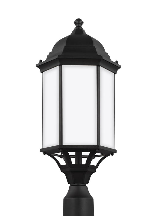 Myhouse Lighting Generation Lighting - 8238751EN3-12 - One Light Outdoor Post Lantern - Sevier - Black