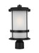 Myhouse Lighting Generation Lighting - 8290901EN3-12 - One Light Outdoor Post Lantern - Wilburn - Black