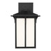 Myhouse Lighting Generation Lighting - 8552701-12 - One Light Outdoor Wall Lantern - Tomek - Black