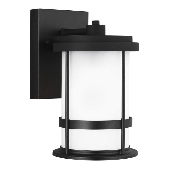 Myhouse Lighting Generation Lighting - 8590901D-12 - One Light Outdoor Wall Lantern - Wilburn - Black