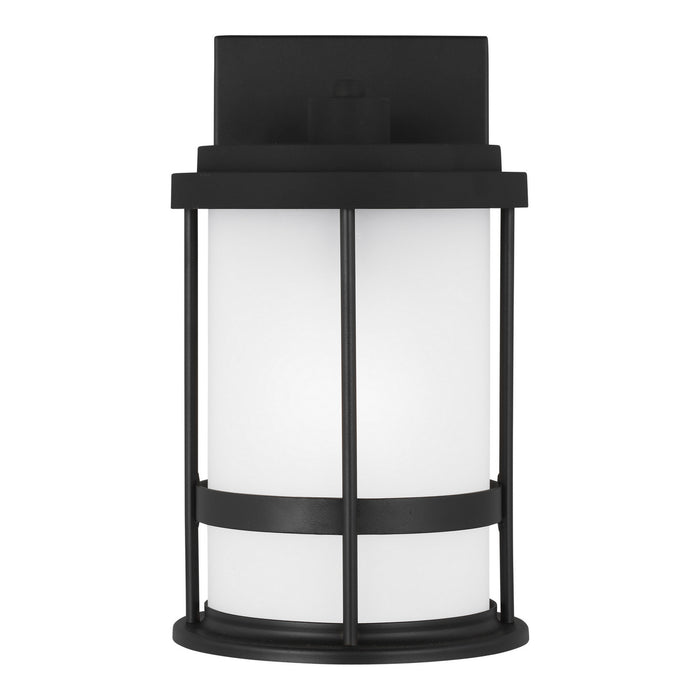 Myhouse Lighting Generation Lighting - 8590901D-12 - One Light Outdoor Wall Lantern - Wilburn - Black